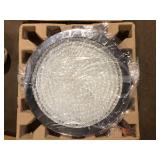 Artika Glam 13.5 in. 1-Light Modern Chrome Integrated LED Flush Mount Ceiling Light Fixture for Kitchen or Bedroom Customer Returns See Pictures