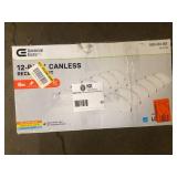 Commercial Electric Pro Value Series LED 6 in Round Adj Color Temp Canless Recessed Light for Kitchen Bath Living rooms, Wht 12-Pk Customer Returns See Pictures