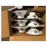 Feit Electric 5/6 in. 925 Lumens Selectable 5CCT Dimmable Integrated LED Retrofit Recessed Light Baffle Trim, White 6-Pack  Customer Returns See Pictures