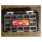 Husky Connect Stackable Portable Cantilever 22 Removable Compartment Small Tool and Parts Organizer With Steel Handle Customer Returns See Pictures