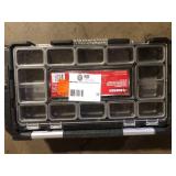 Husky Connect Stackable Portable Cantilever 22 Removable Compartment Small Tool and Parts Organizer With Steel Handle Customer Returns See Pictures