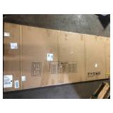 SOCBAZZAR 32 in. x 80 in. 5-Lite Solid Core Frosted Glass White Primed Composite MDF Interior Door Slab No Hardware IncludedCustomer Returns See Pictures