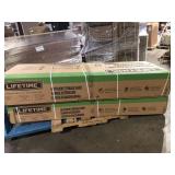 Lifetime 8 ft. W x 10 ft. D Resin Outdoor Storage Shed 71.7 sq. ft.  Customer Returns See Pictures