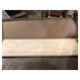 Hampton Bay 8 ft. L x 25 in. D Unfinished Hevea Solid Wood Butcher Block Countertop With Standard Edge  Customer Returns See Pictures