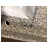 Glacier Bay Delridge 31 in. Single Sink Chocolate Bath Vanity with Caramel Cultured Marble Top (Assembled) Broken Customer Returns See Pictures