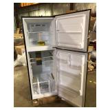 Vissani 10.1 cu. ft. Top Freezer Refrigerator in Stainless Steel Slight Damage Customer Returns See Pictures