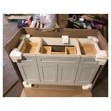 Bathroom Vanity No Granite Top  Customer Returns See Pictures