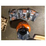 RIDGID 6 Gal. 150 PSI Electric Air Compressor with 25 ft. Hose, 18GA Brad Nailer, 16GA Finish Nailer and 18GA Finish Stapler Missing Pieces    Customer Returns See Pictures