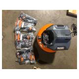 RIDGID 6 Gal. 150 PSI Electric Air Compressor with 25 ft. Hose, 18GA Brad Nailer, 16GA Finish Nailer and 18GA Finish Stapler Missing Pieces    Customer Returns See Pictures