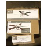 Lot of Assorted Ceiling Light Fans Various Models and Conditions     Customer Returns See Pictures