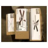 Lot of Assorted Ceiling Light Fans Various Models and Conditions     Customer Returns See Pictures
