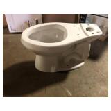 Glacier Bay Power Flush 12 inch Elongated Toilet  bowl only in White Customer Returns See Pictures