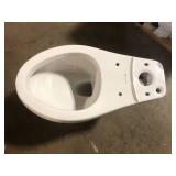 Glacier Bay Power Flush 12 inch Elongated Toilet  bowl only in White Customer Returns See Pictures