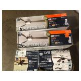 Lot of Mixed Assorted Ceiling Lighting Fans For Parts Various Models and Conditions Customer Returns See Pictures