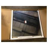 KeonJinn 36 in. W x 36 in. H Modern Rectangular Brushed Nickel Bathroom Mirrors Aluminum Framed Wall Bathroom Vanity Mirror  Customer Returns See Pictures