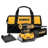 DEWALT 2.3 Amp Corded 1/4 Sheet Palm Grip Sander Kit with Contractor Bag  Customer Returns See Pictures