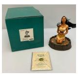 Est. 175.00 - $300.00 Disneys WDCC (Pocahontas) "Listen With Your Heart"  Figurine In Original Box With COA  (Chips In Black Paint On Hair)