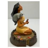 Est. 175.00 - $300.00 Disneys WDCC (Pocahontas) "Listen With Your Heart"  Figurine In Original Box With COA  (Chips In Black Paint On Hair)