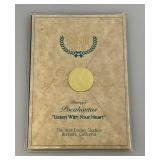 Est. 175.00 - $300.00 Disneys WDCC (Pocahontas) "Listen With Your Heart"  Figurine In Original Box With COA  (Chips In Black Paint On Hair)