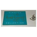 Walt Disney Classic Collection STERLING SILVER The Little Mermaid Ariel Shell Charm 2.63 Grams With Card