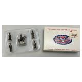 Misc. AMERICANA Collection Collectible Miniature Buildings And Pewter Figurines (NIB)