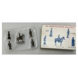Misc. AMERICANA Collection Collectible Miniature Buildings And Pewter Figurines (NIB)