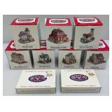 Misc. AMERICANA Collection Collectible Miniature Buildings And Pewter Figurines (NIB)