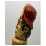 Hand Carved North Kansas City Fire Department Fireman Cane With DB 1992