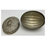 Vintage 2 Piece Double Handle English Style Pudding Mold