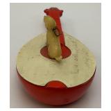 One Of A Kind RARE Vintage 1945 Wartime Send Back Dog And Guitar Ornament With Pencil Writing 1945 L.A. California On It