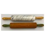Misc. Vintage Rolling Pins Including Marble And More