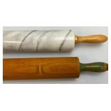 Misc. Vintage Rolling Pins Including Marble And More