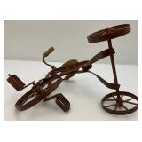 Miniature Meta Trcycle 8" x 9" x 13"