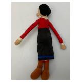 Vintage POPEYE And OLIVE OIL Plush Figures 8"