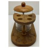 Vintage Misc. Pipes, Pipe Stand & Tobacco Jar