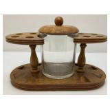 Vintage Misc. Pipes, Pipe Stand & Tobacco Jar