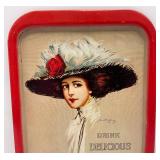 Misc. Tin Serving Trays Including Coca-Cola Serving/Tip Trays And more