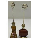 Enameled And Jeweled Art Deco Looking Note/Photo Holders And More