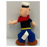 Vintage Collectible Plush Figures Including Mr. Peanut 18", Minnie Mouse 10" & Popeye 8"