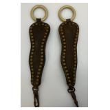 Vintage Horse Bits, Leather And Celluloid Horse Tail Braid Wraps And More