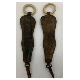 Vintage Horse Bits, Leather And Celluloid Horse Tail Braid Wraps And More