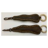Vintage Horse Bits, Leather And Celluloid Horse Tail Braid Wraps And More
