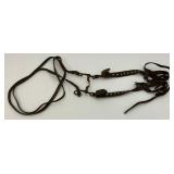 Vintage Horse Bits, Leather And Celluloid Horse Tail Braid Wraps And More
