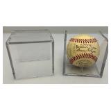 1954 New York Giants Autographed Ball With 26 Signatures In Protective Case