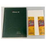 Set Of Tickets From 1996 Games Of The XXVI Olympiad Baseball Game In Protective Sleeve And 1996 Atlanta Hardcover Book