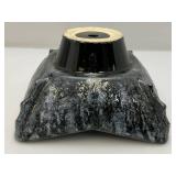 Vintage Japanese Ikebana Square Chalice Bowl