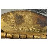 RARE FIND Antique 1917 Patent Date Art Deco Woodworth Karess Powder And Rouge Compact Gold Tone Metal