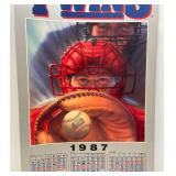 Vintage 1988 Minnesota Twins Bud Light Calendar 17" x 36" Perfect For Man Cave