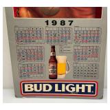 Vintage 1988 Minnesota Twins Bud Light Calendar 17" x 36" Perfect For Man Cave