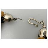 Vintage Large Art Deco Necklace With Female Silhoette (Cast Needs Repair)